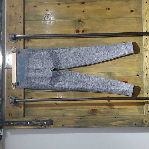 GYMSHARK WORKOUT CHARCOAL LEGGINGS ATHLETIC SIZE MEDIUM - Picture 1 of 9